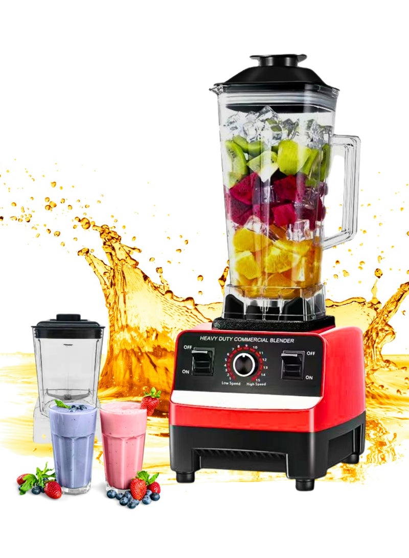 Heavy Duty Commercial Grade Blender 4500W – Multifunctional Juicer, Mixer & Smoothie Maker	15-Speed Control with Stainless Steel Blades & Grinder Function - Dishwasher Safe - Image 1